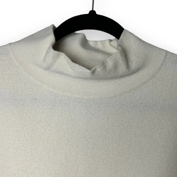 Aritzia Wilfred Free Diane Wool Mockneck Sweater Birch White - Picture 5 of 8